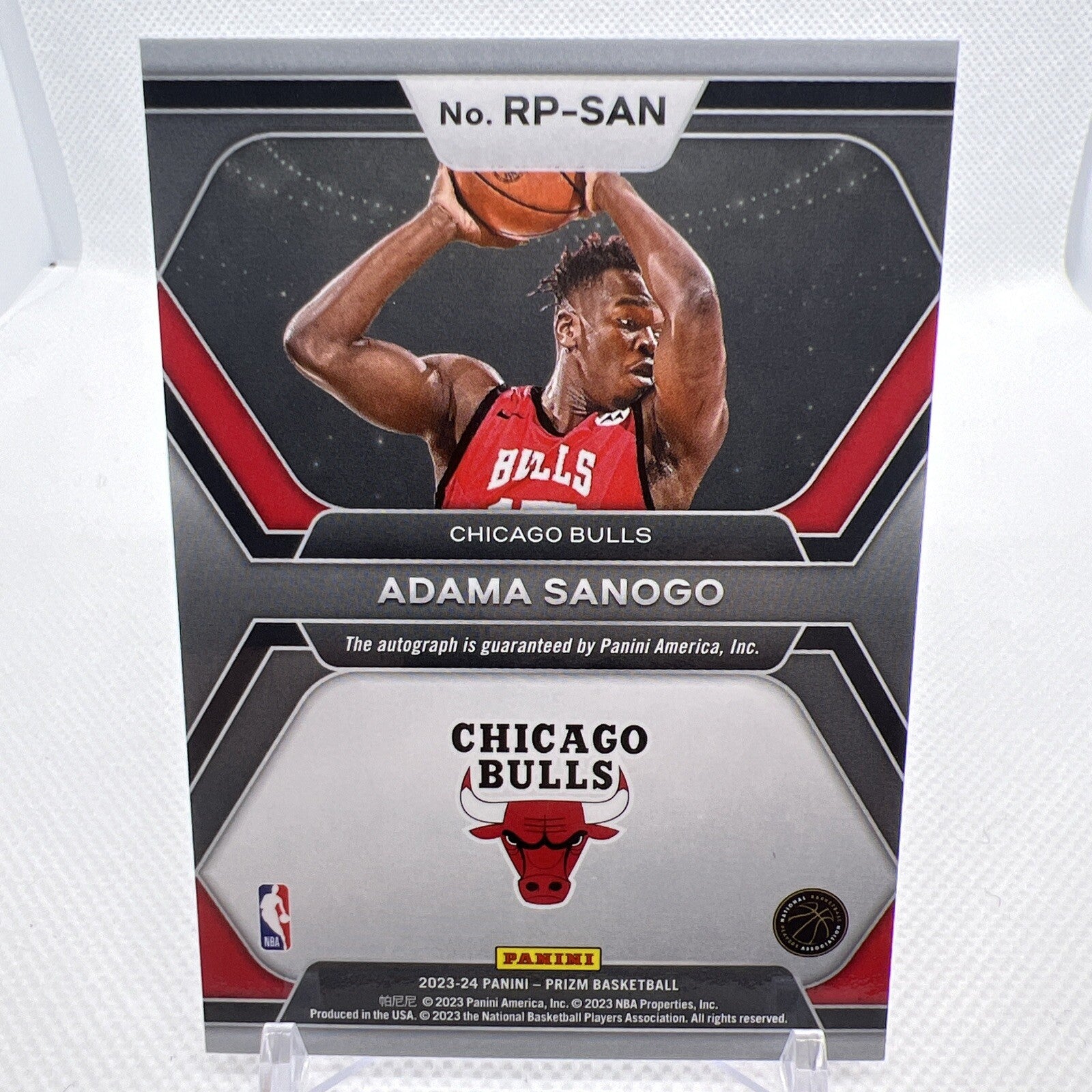 Adama Sanogo 2023-24 Panini Prizm Rookie Penmanship Chicago Bulls