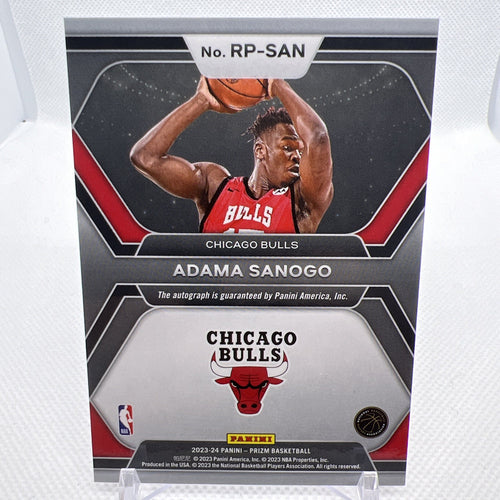 Adama Sanogo 2023-24 Panini Prizm Rookie Penmanship Chicago Bulls