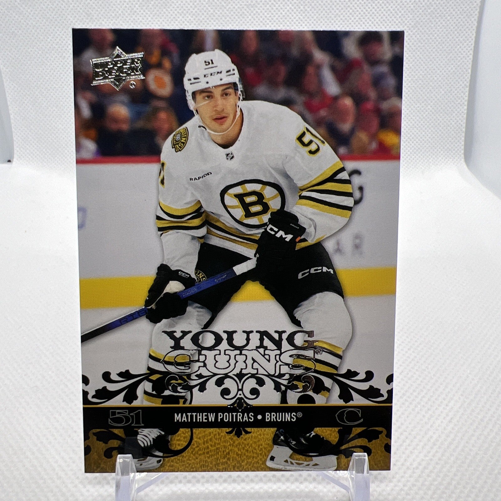 Matthew Poitras 2023-24 Upper Deck Retro Young Guns Boston Bruins RC