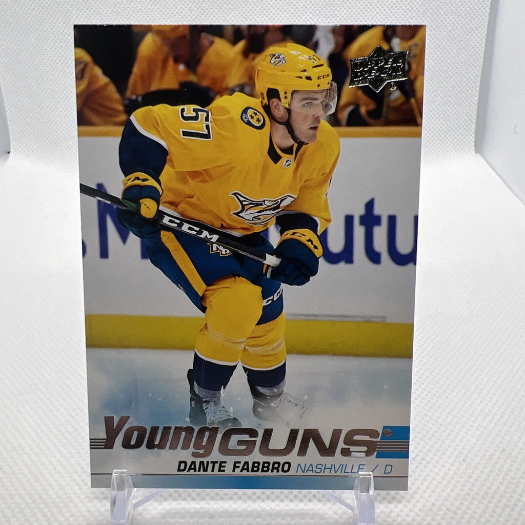Dante Fabro 2019-20 Upper Deck Young Guns Rookie Nashville Predators RC