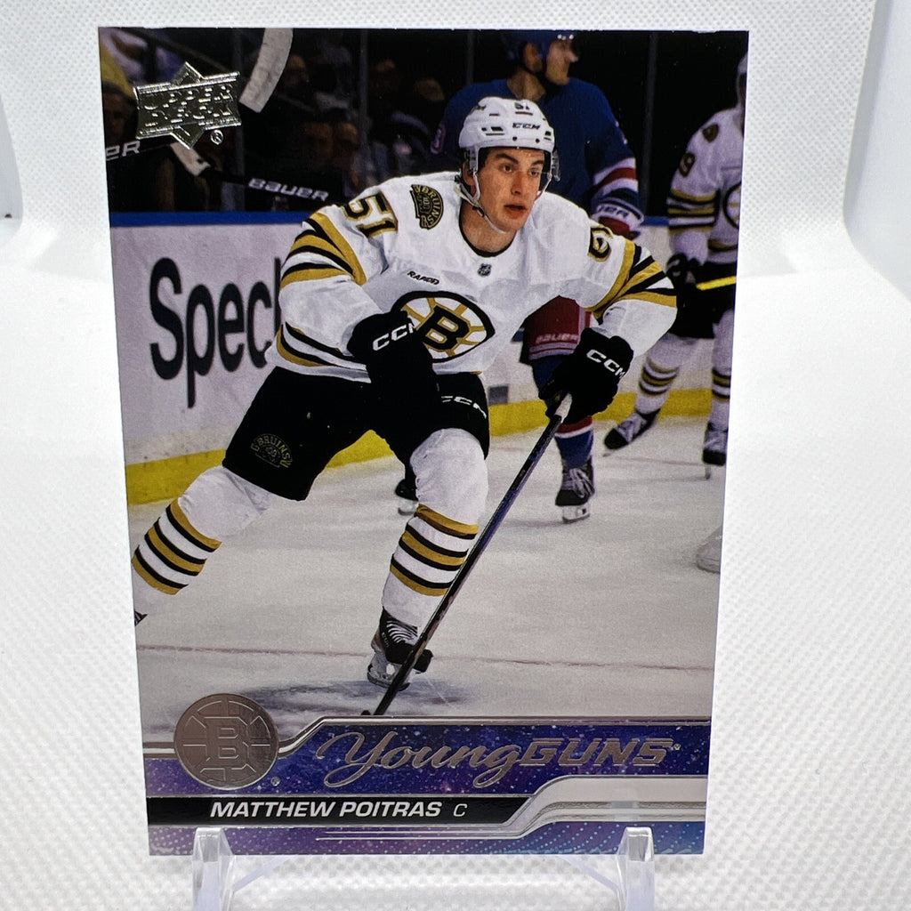Matthew Poitras 2023-24 Upper Deck Young Guns Rookie Boston Bruins 2 RC