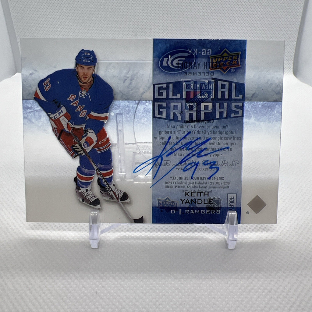 Keith Yandle 2015-16 UD Ice Glacial Graphs #GG-KY New York Rangers