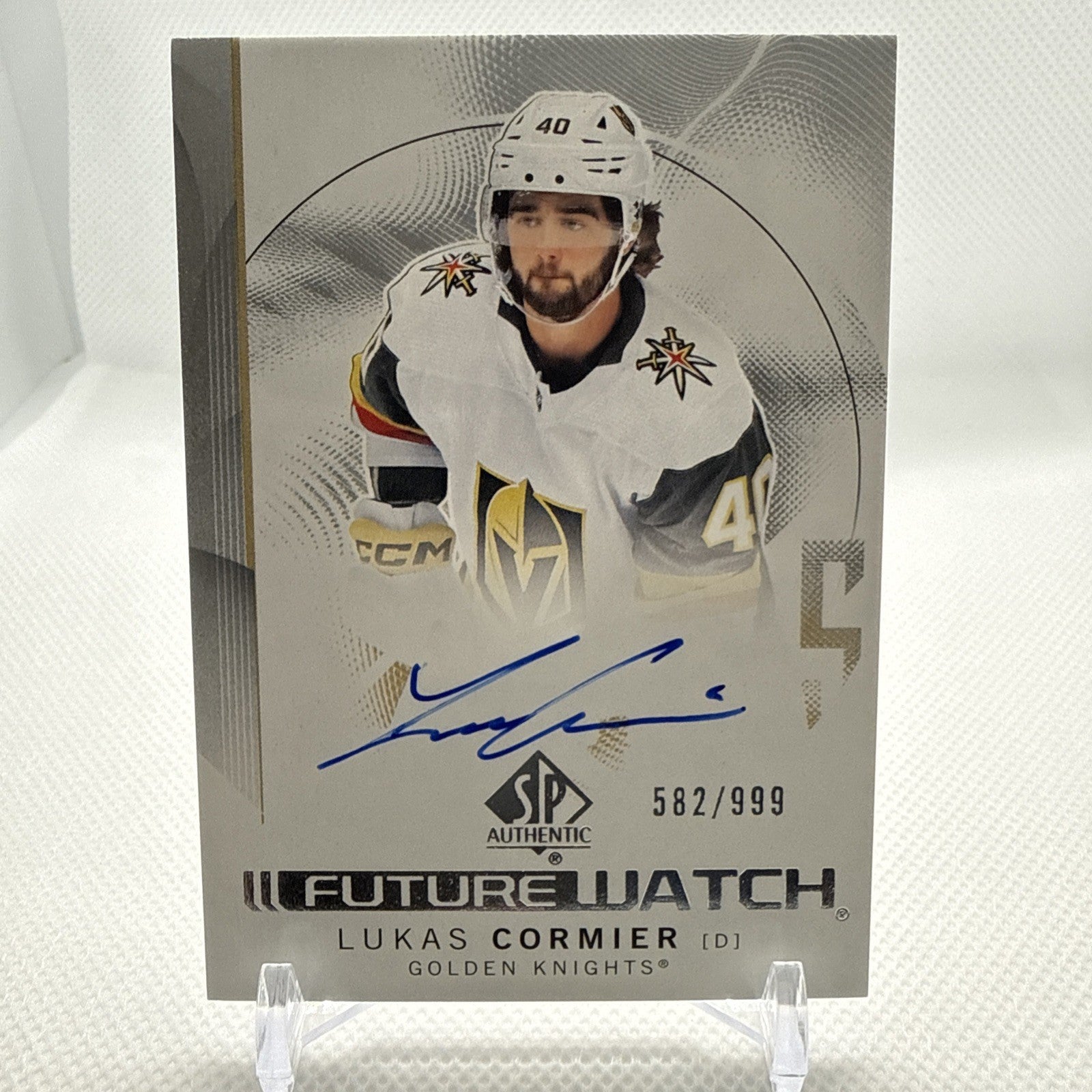 Lukas Cormier 2024-25 SP Authentic Future Watch Auto /999 Vegas Golden Knights