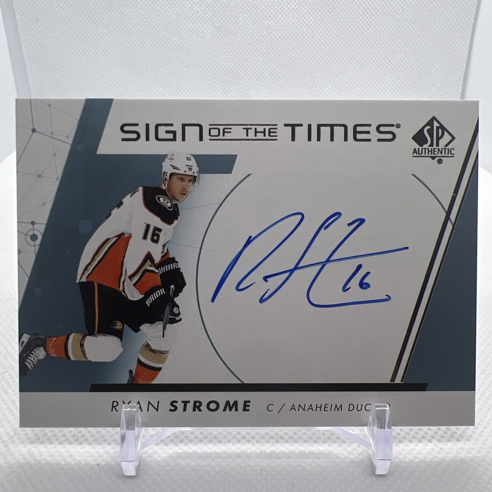 Ryan Strome 2022-23 SP Authentic Sign of The Times Auto Anaheim Ducks