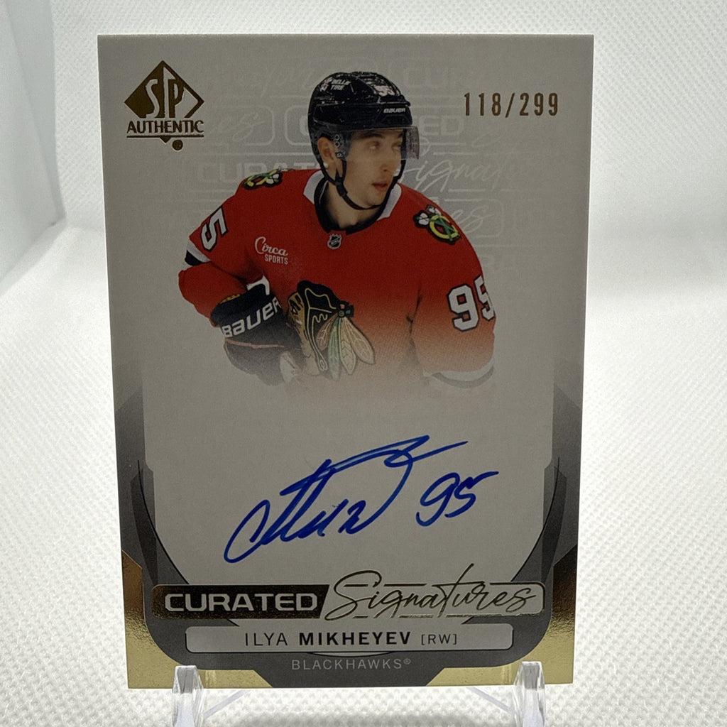 Ilya Mikheyev 2024-25 SP Authentic Curated Signatures /299 Chicago Blackhawks