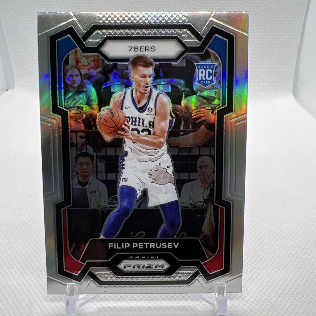 Filip Petrusev 2023-24 Panini Prizm Silver Prizm Rookie RC Philadelphia 76ers