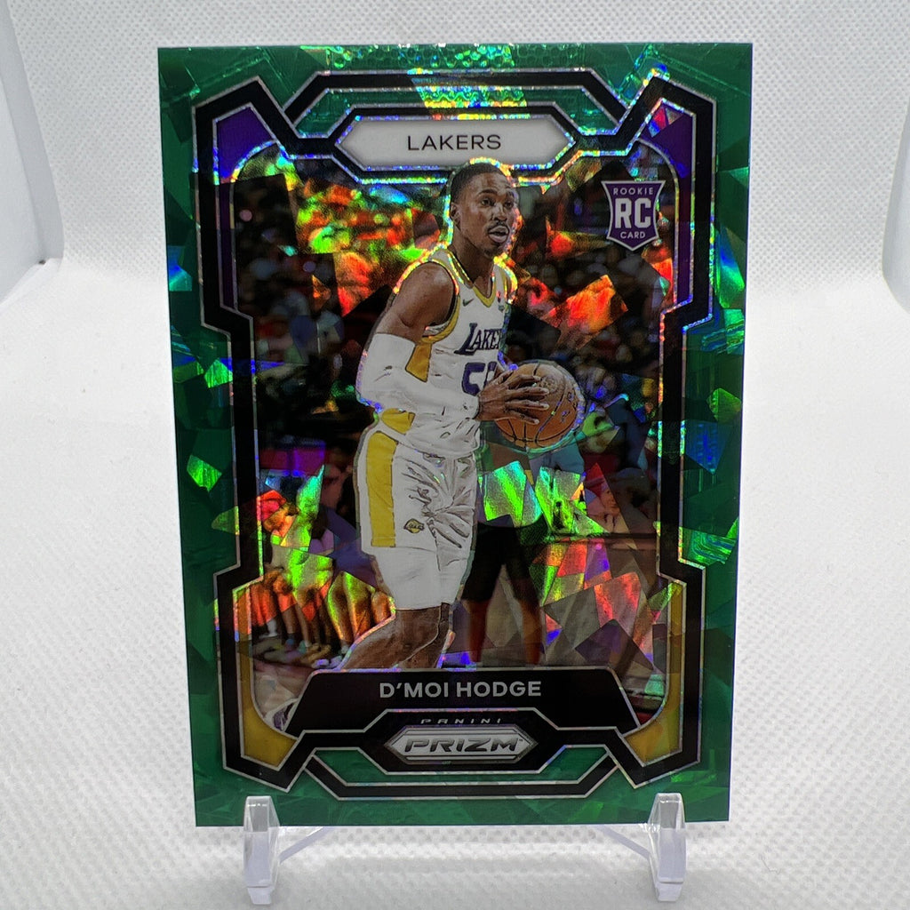 D'Moi Hodge 2023-24 Panini Prizm Green Ice Rookie RC Los Angeles Lakers