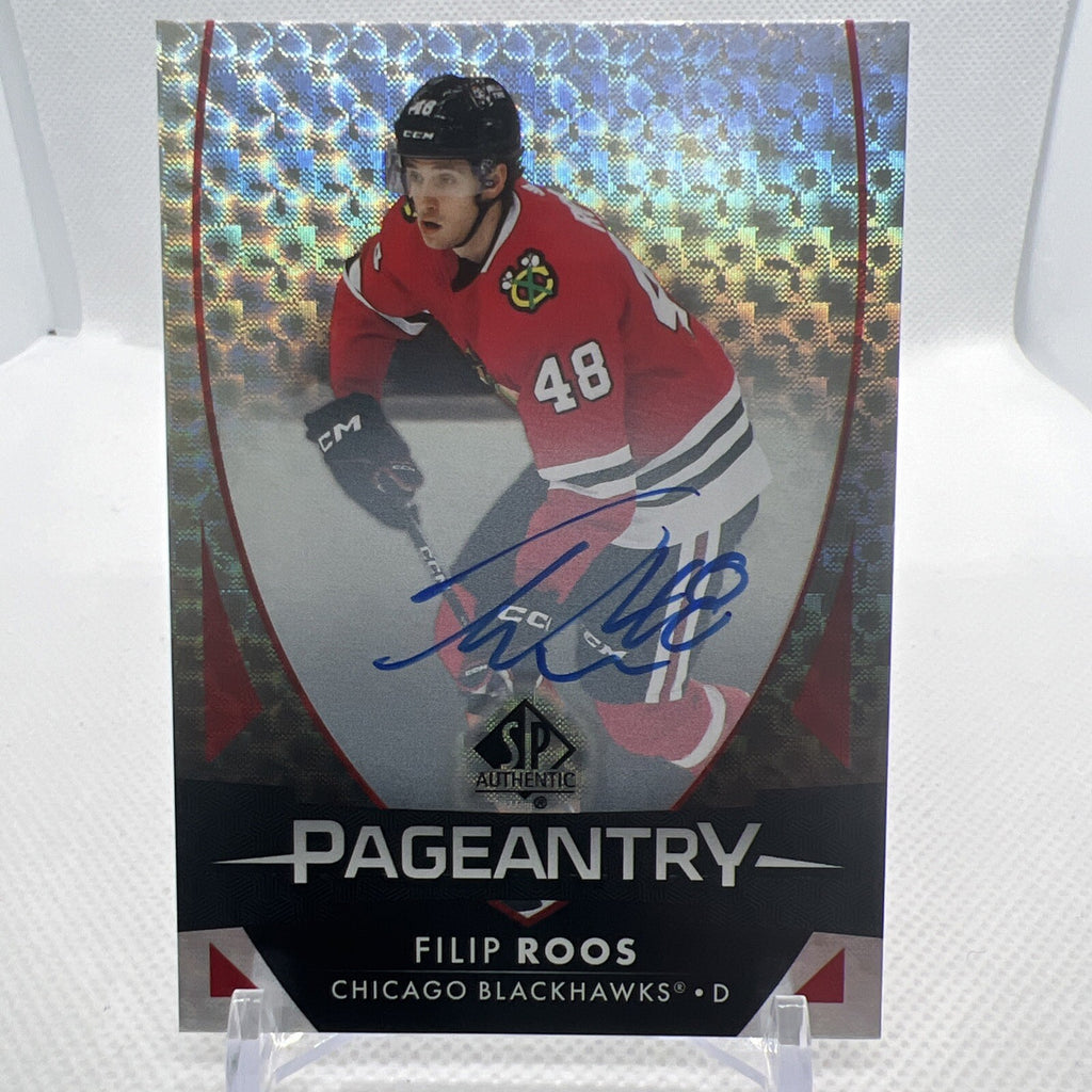 Filip Roos 2023-24 SP Authentic Pageantry Auto Chicago Blackhawks