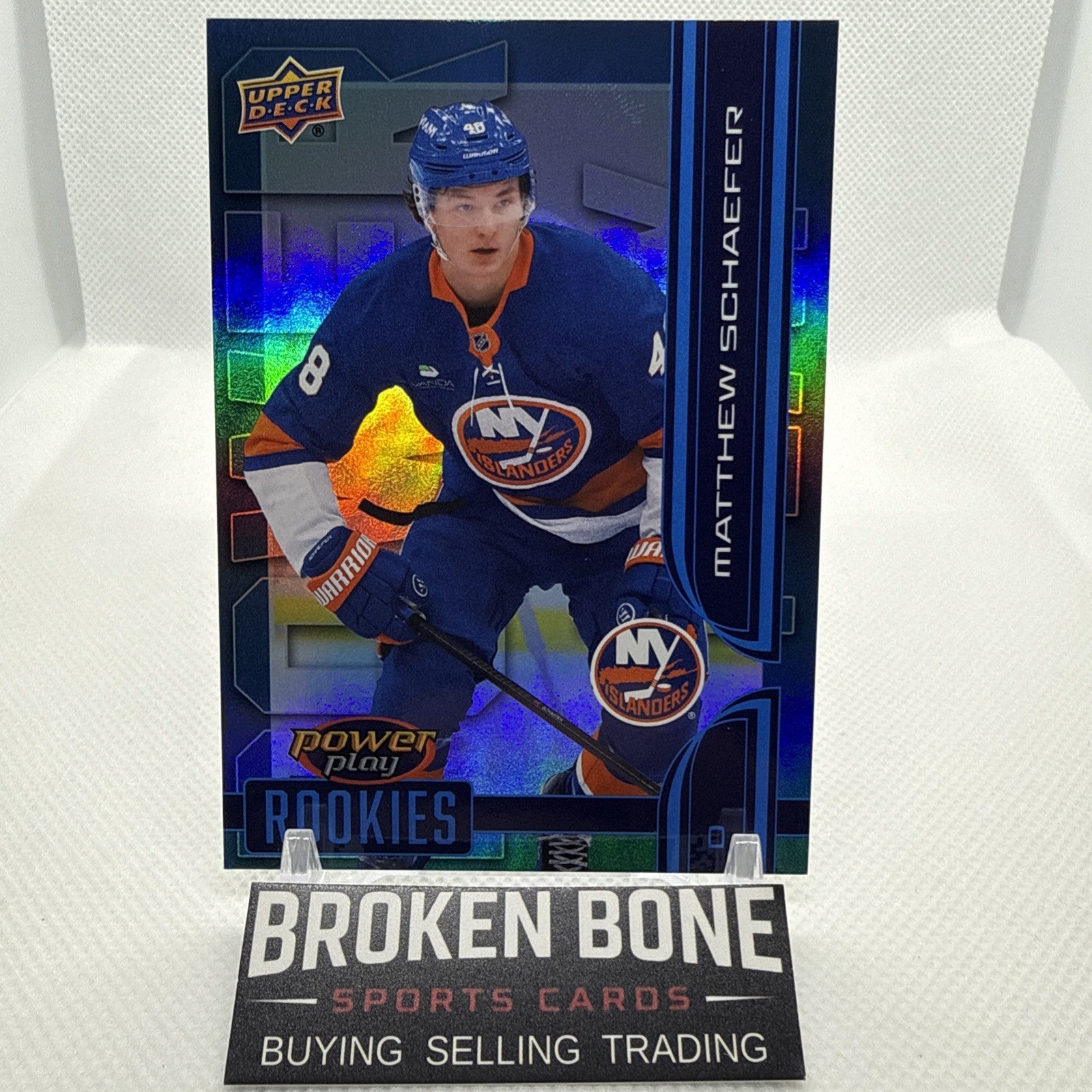 Matthew Schaefer 2025-26 Upper Deck Power Play Rookies New York Islanders