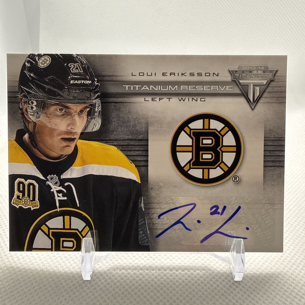 Loui Eriksson 2013-14 Panini Titanium Reserve Auto Boston Bruins