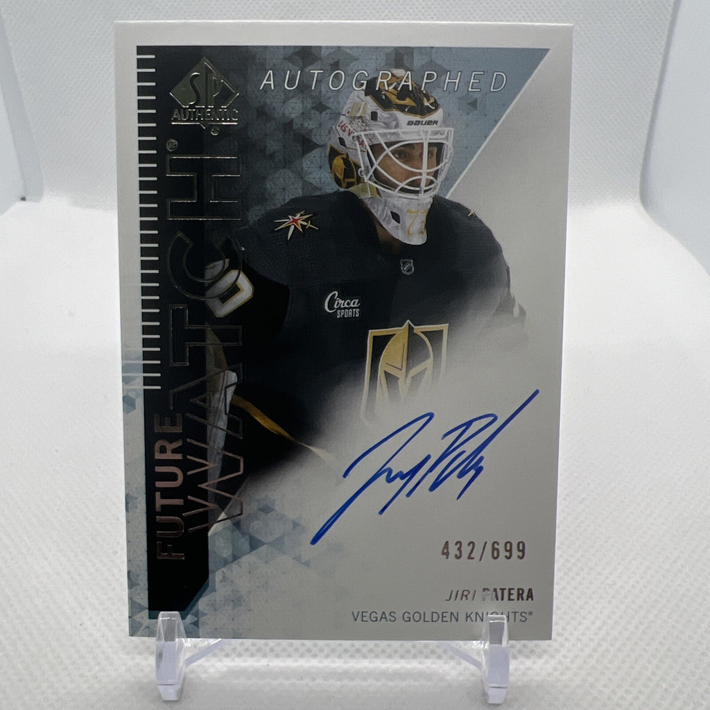 Jiri Patera 2023-24 SP Authentic Retro Future Watch Auto /699 Golden Knights