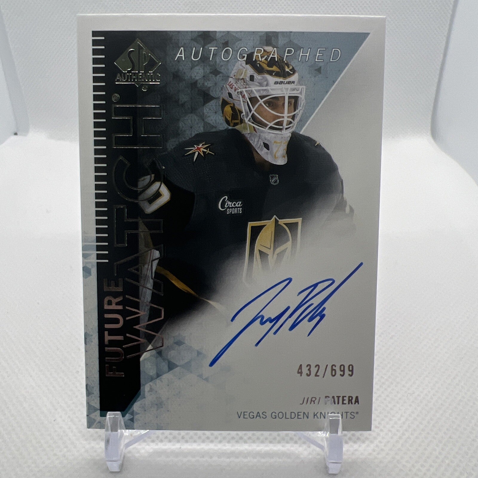 Jiri Patera 2023-24 SP Authentic Retro Future Watch Auto /699 Golden Knights