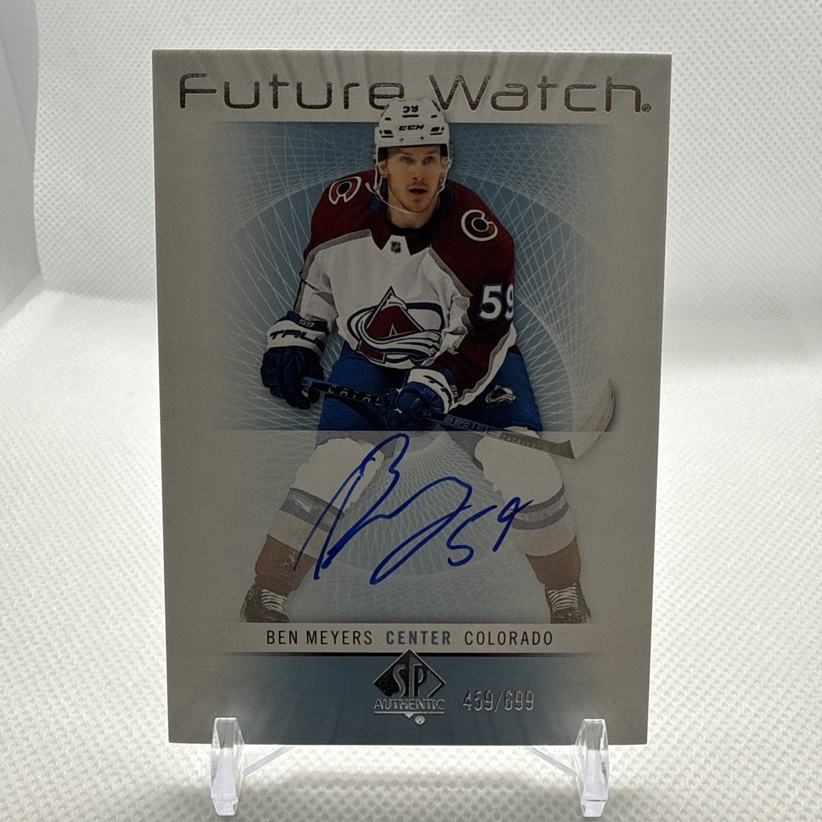 Ben Meyers 2022-23 SP Authentic Future Watch Auto Retro Colorado Avalanche