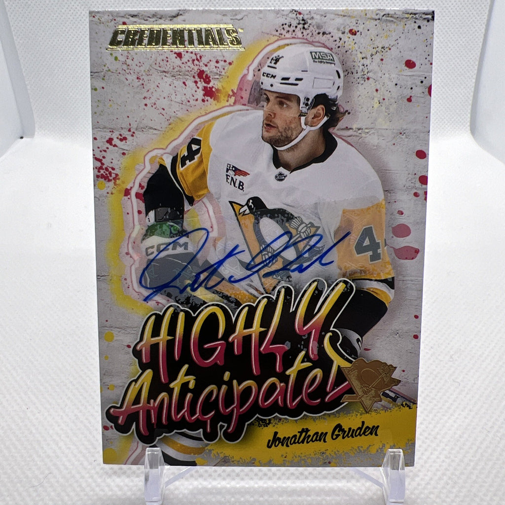 Jonathan Gruden 2023-24 Credentials Highly Anticipated Auto Pittsburgh Penguins