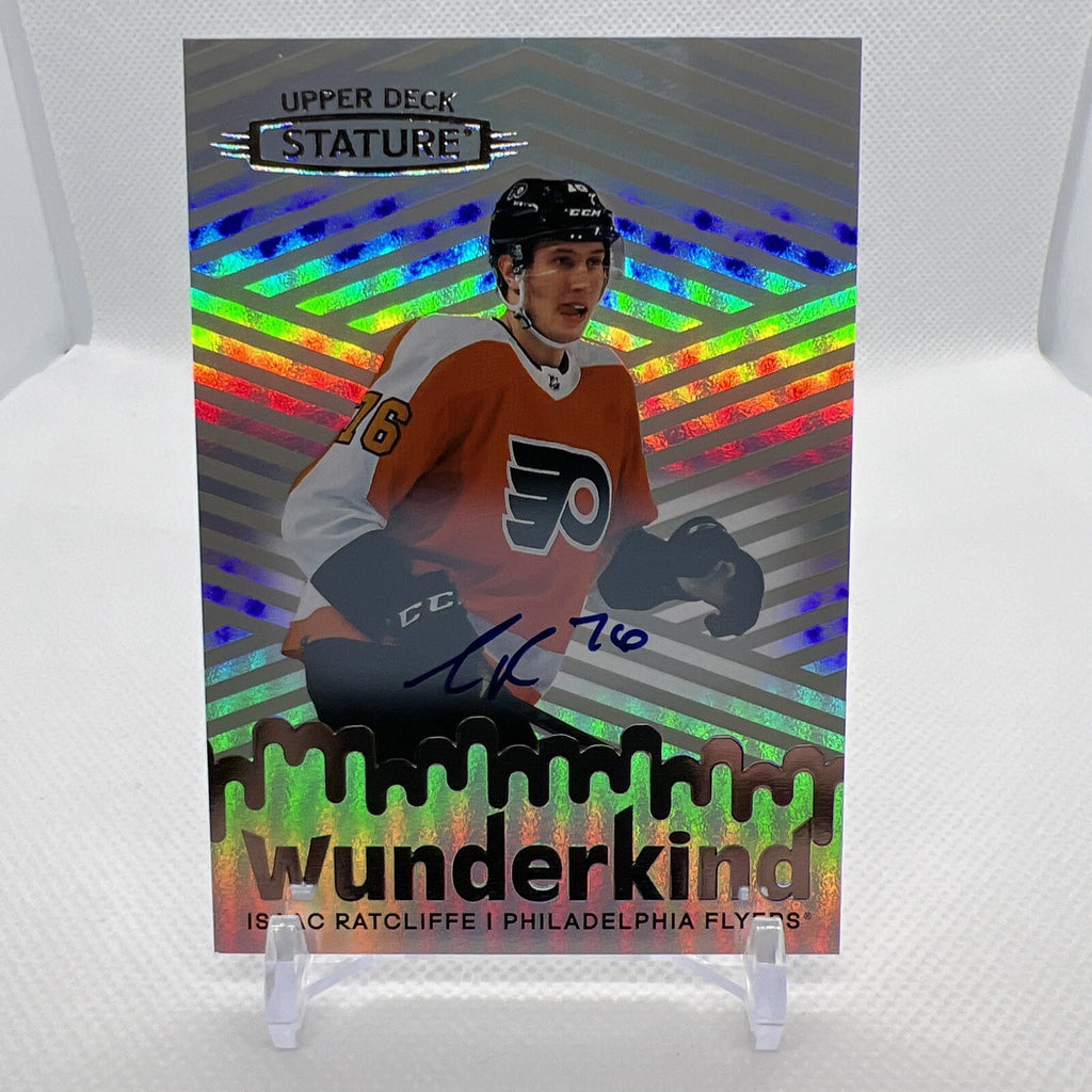 Isaac Ratcliffe 22-23 Stature Hockey Wunderkind Rookie Auto Philadelphia Flyers