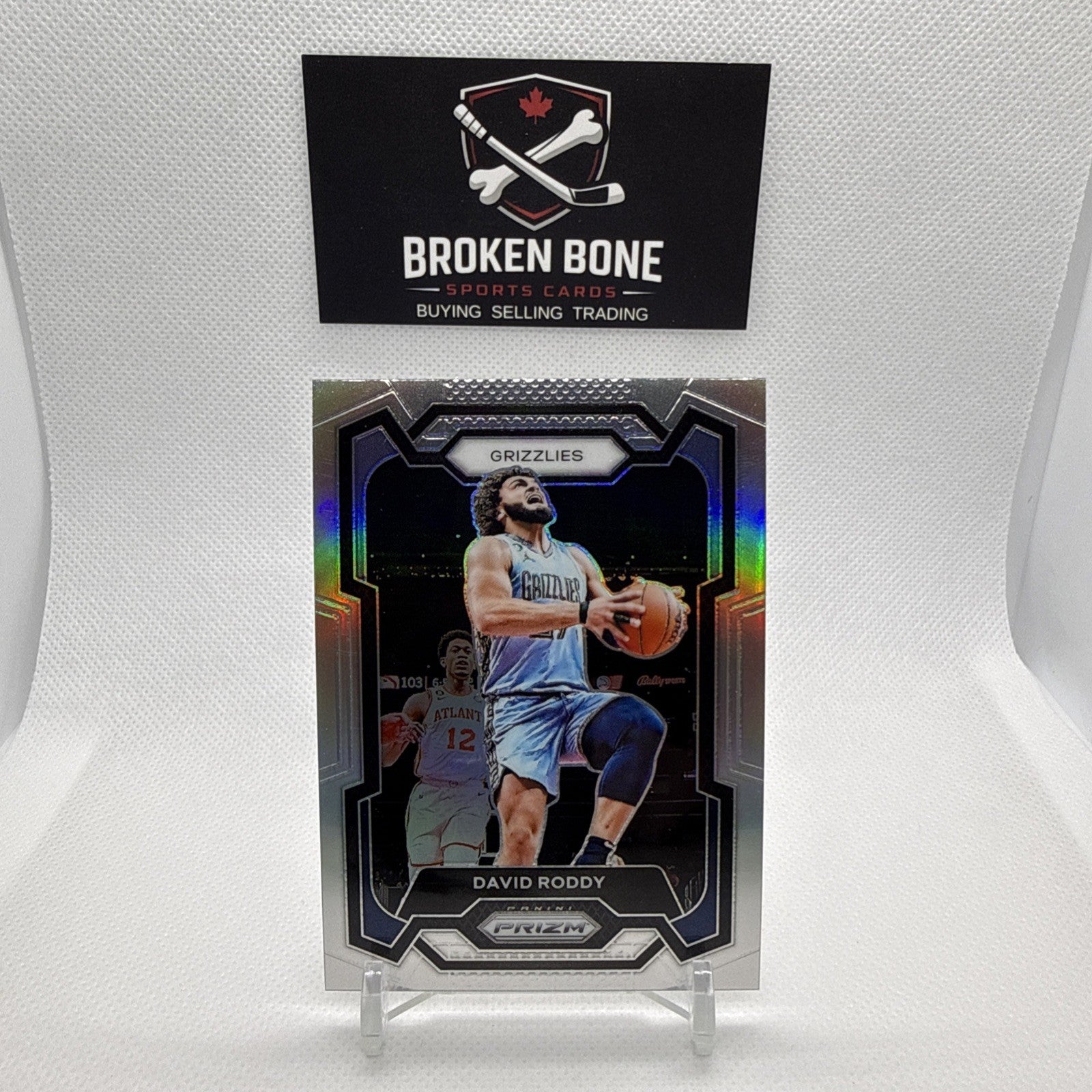 David Roddy 2023-24 Panini Prizm Silver Prizm #267 Grizzlies