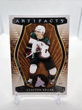Clayton Keller 2023-24 Upper Deck Artifacts Stars Leather Arizona Coyotes