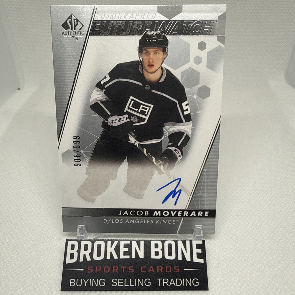 Jacob Moverare 2022-23 SP Authentic Future Watch Auto /999 Los Angeles Kings