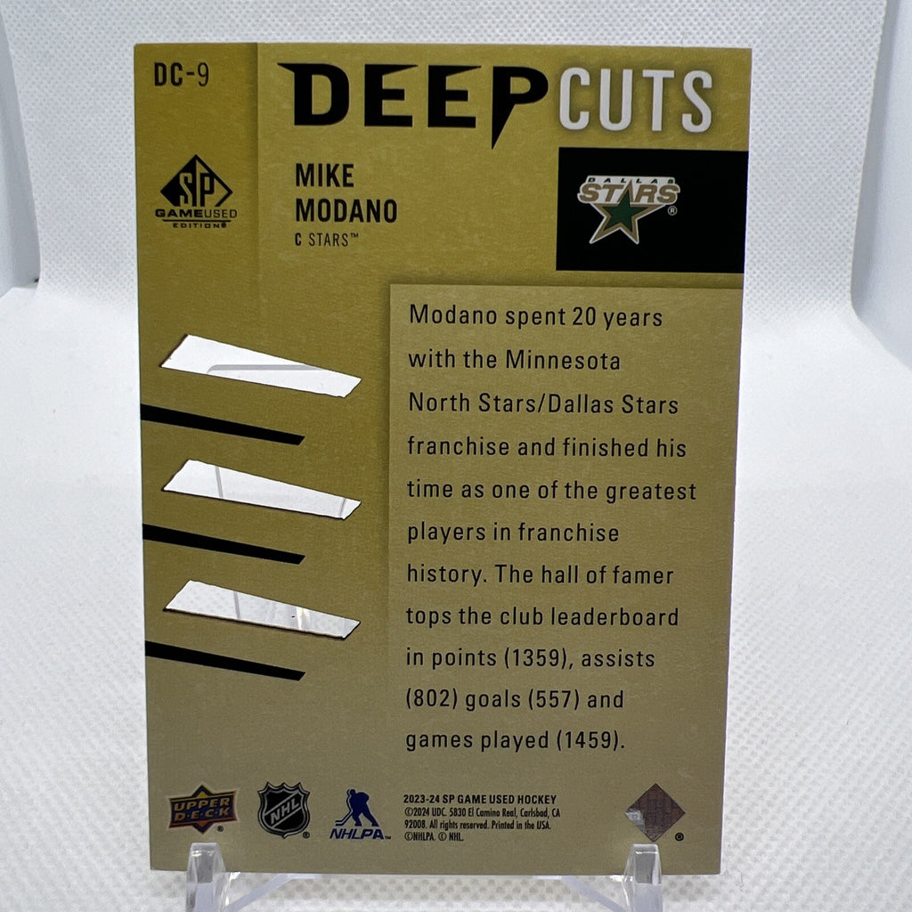 Mike Modano 2023-24 SP Game Used Deep Cuts /250 Dallas Stars