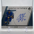 Brandon Saad 2022-23 SP Authentic Sign of the Times St. Louis Blues
