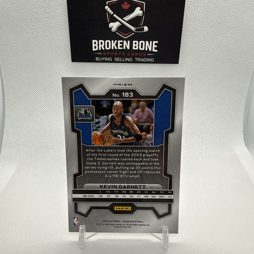 Kevin Garnett 2023-24 Panini Prizm Silver Prizm #183 Timberwolves