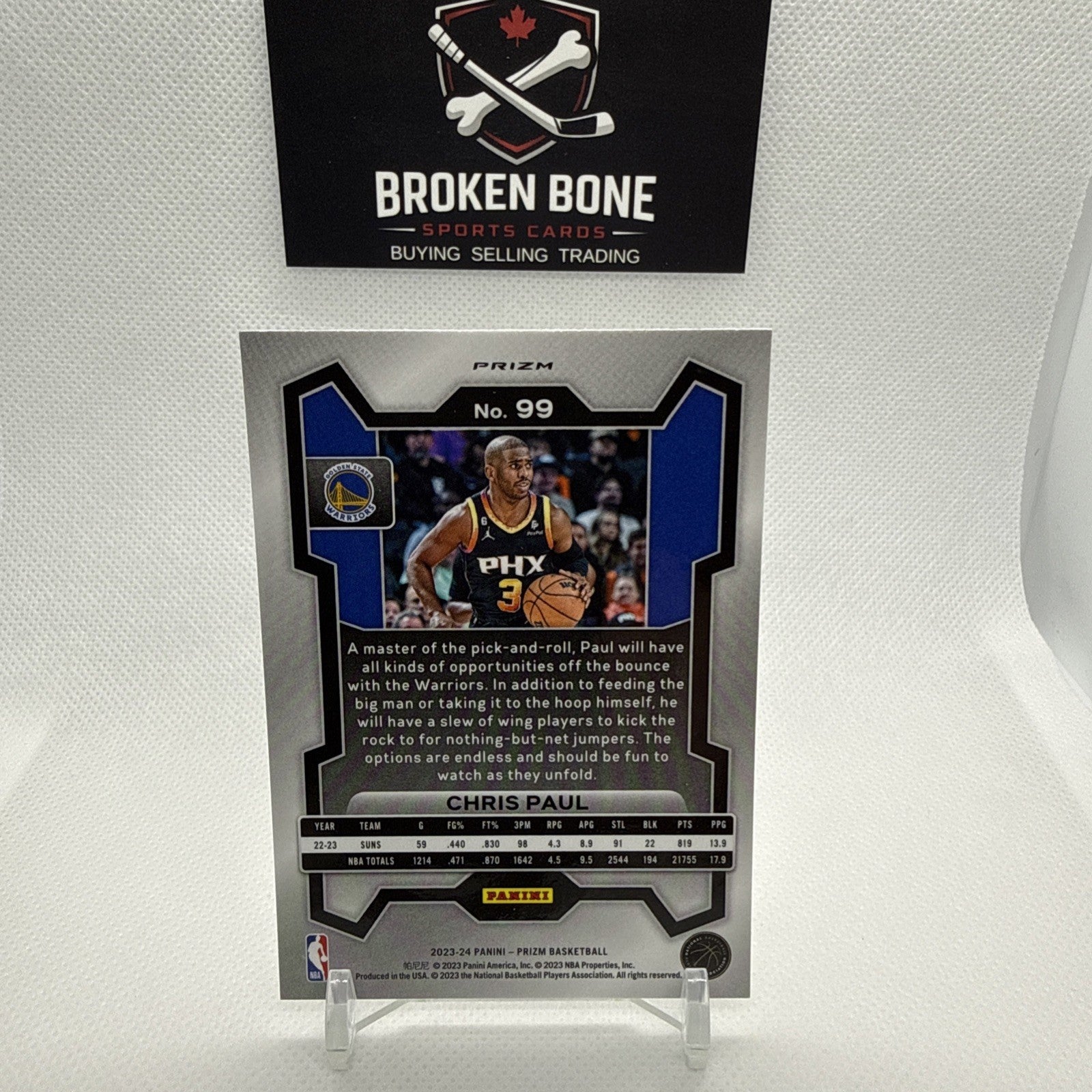 Chris Paul 2023-24 Panini Prizm Silver Prizm #99 Warriors