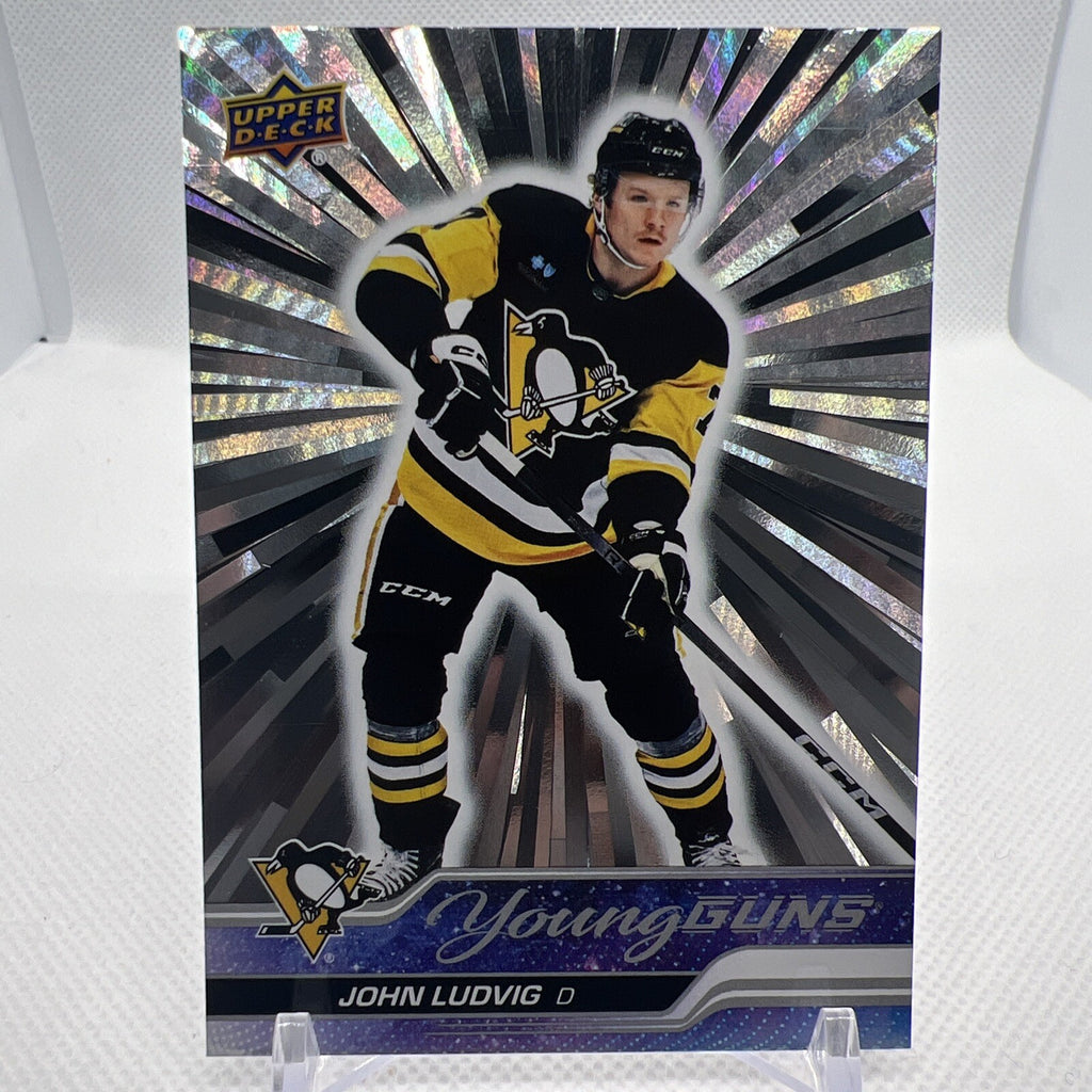 John Ludvig 2023-24 Upper Deck Young Guns Outburst Pittsburgh Penguins RC