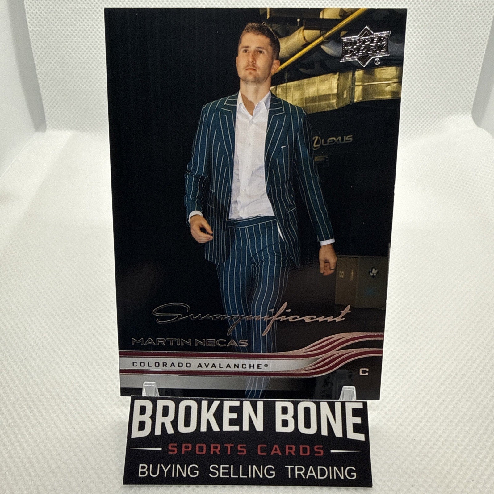 Martin Necas 2025-26 Upper Deck Swagnificent SSP Case Hit Avalanche