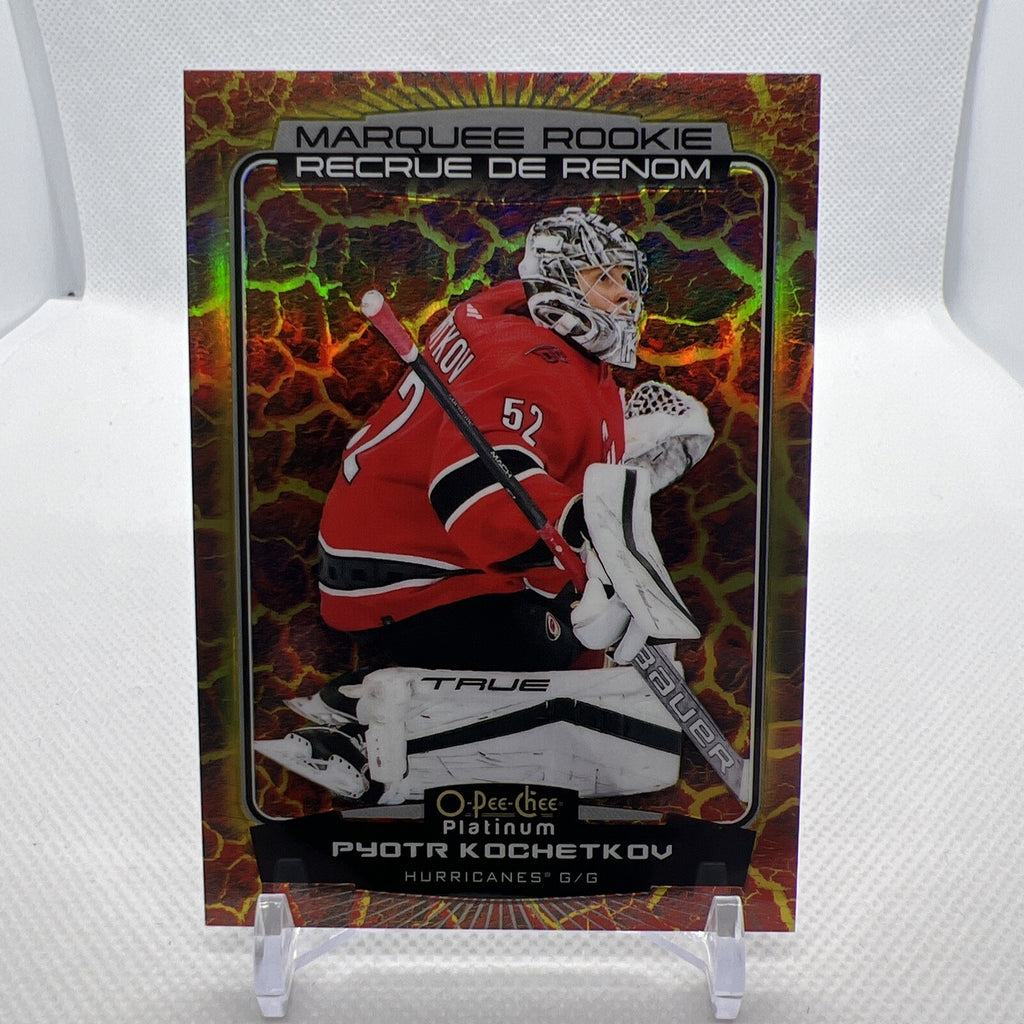 Pyotr Kochetkov 2022-23 O-Pee-Chee Platinum Hot Magma Rookie /499 Hurricanes
