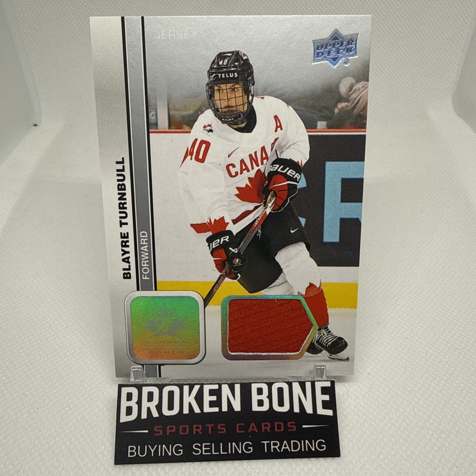 Blayre Turnbull 2023 Team Canada Juniors Game Used Patch Parallel