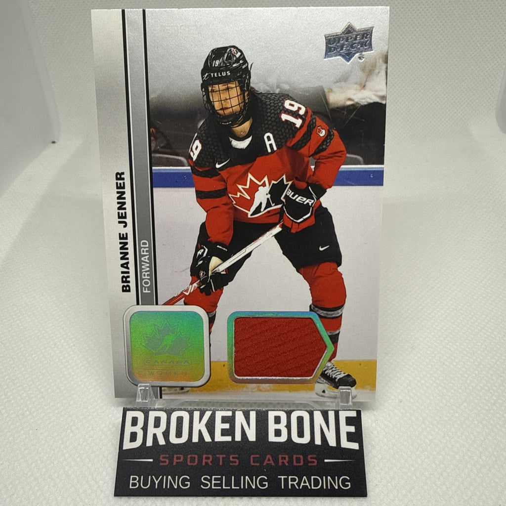 Brianne Jenner 2023 Team Canada Juniors Game-Used Patch Parallel PWHL