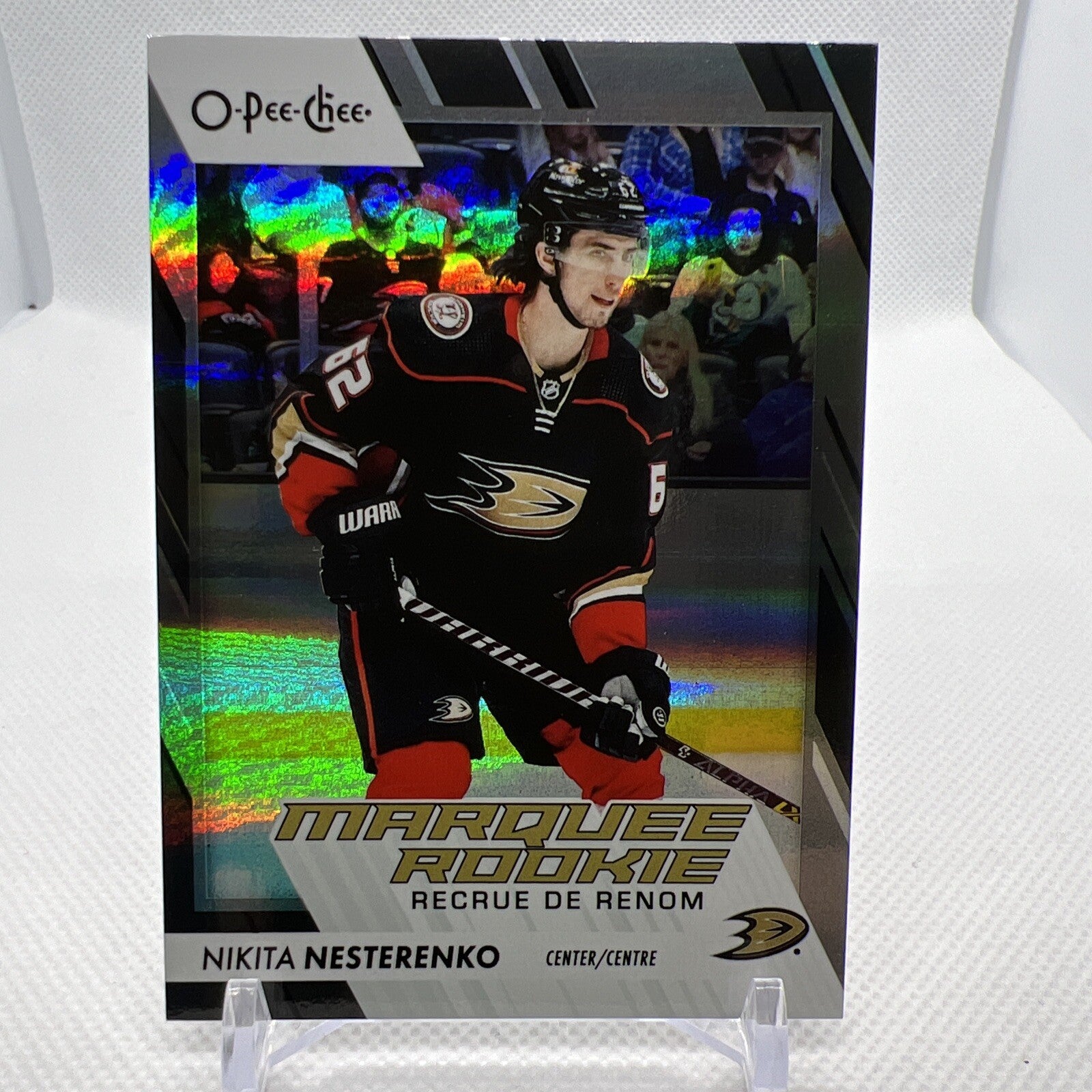 Nikita Nesterenko 2023-24 O-Pee-Chee Marquee Rookie Black /100 Anaheim Ducks