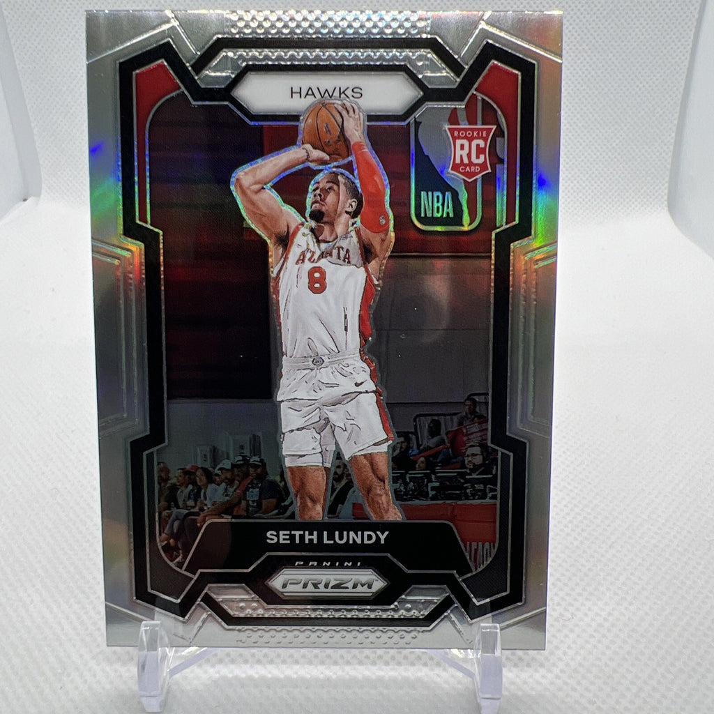 Seth Lundy 2023-24 Panini Prizm Silver Prizm Rookie RC Atlanta Hawks