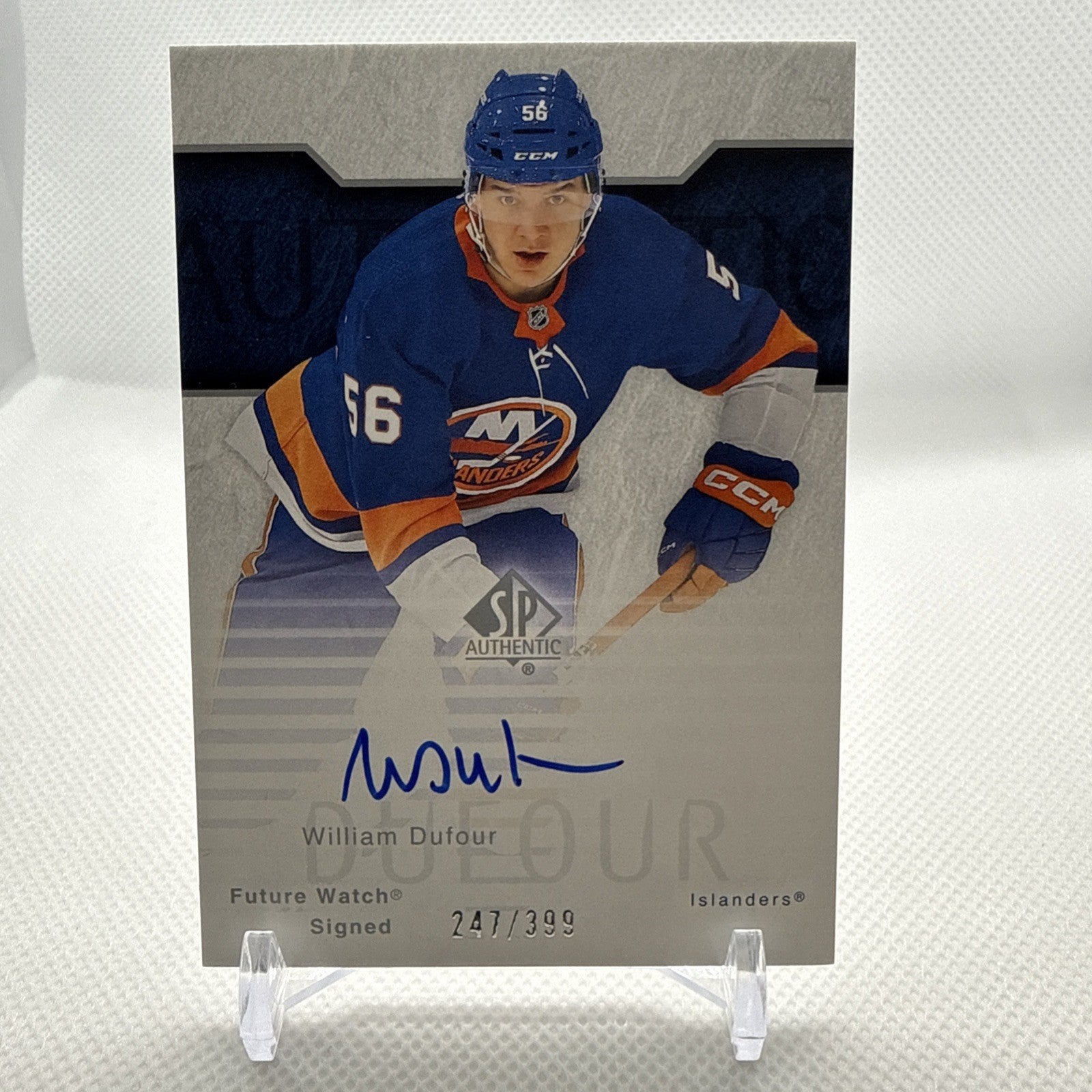 William Dufour 2023-24 SP Authentic Future Watch Auto Retro Islanders