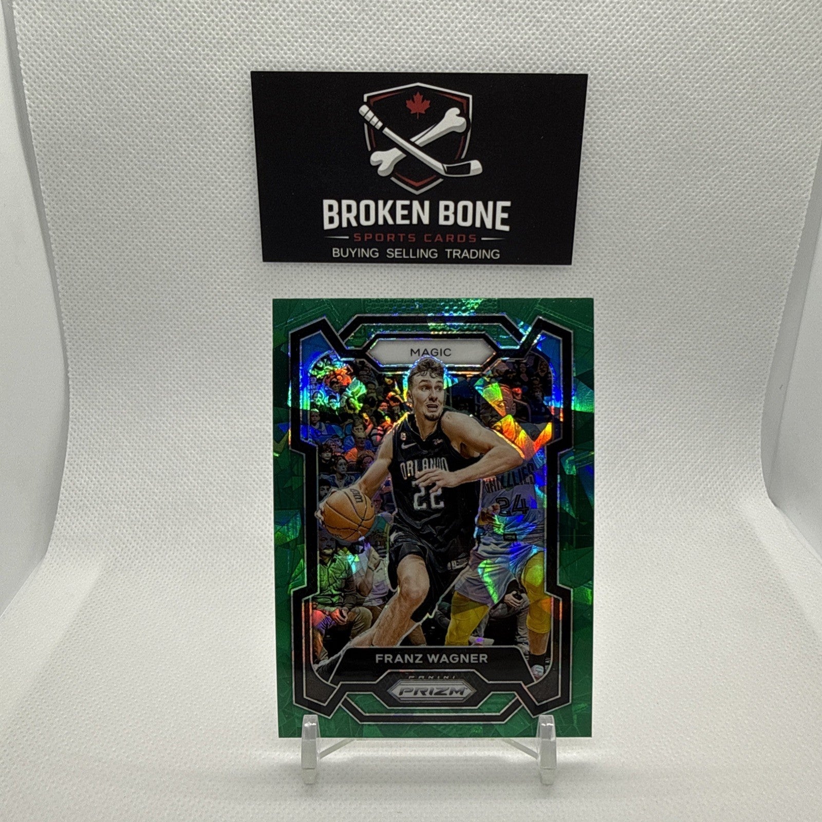 Franz Wagner 2023-24 Panini Prizm Green Cracked Ice SSP #1 Magic