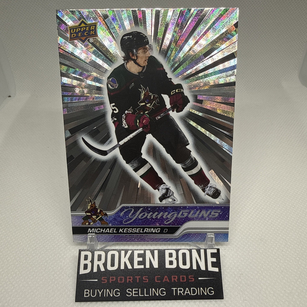 Michael Kesselring 2023-24 Upper Deck Outburst Young Guns RC Arizona Coyotes