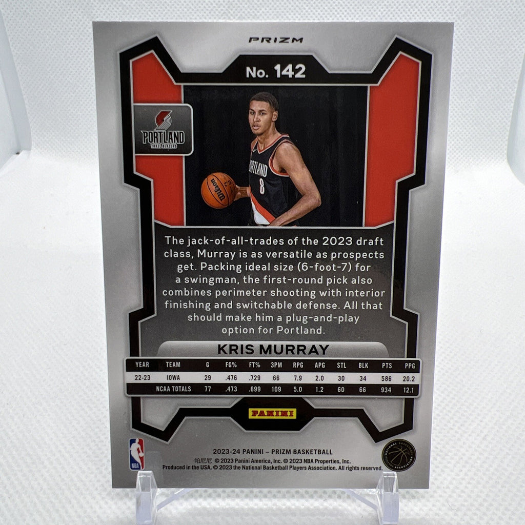 Kris Murray 2023-24 Panini Prizm Green Ice Rookie RC Portland Trail Blazers