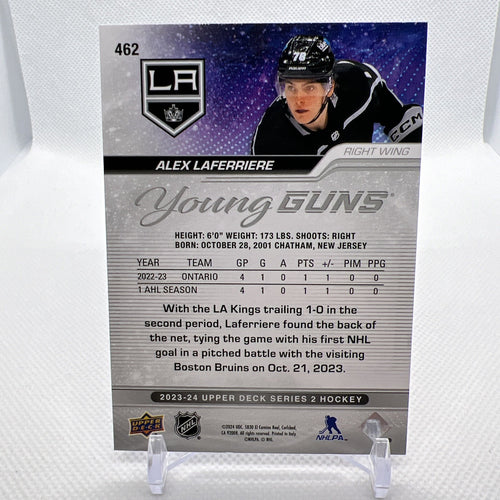 Alex Laferriere 2023-24 Upper Deck Young Guns Rookie Los Angeles Kings 3 RC