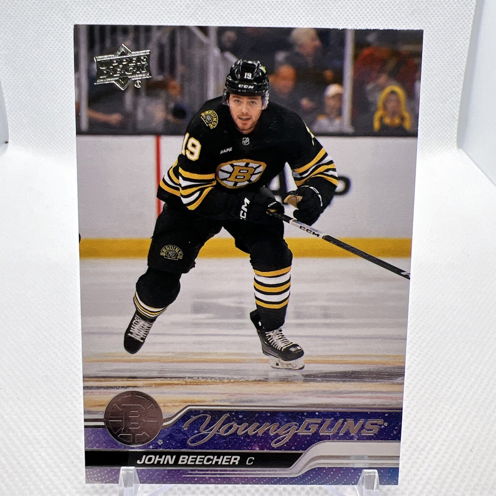 John Beecher 2023-24 Upper Deck Young Guns Rookie Boston Bruins 5 RC