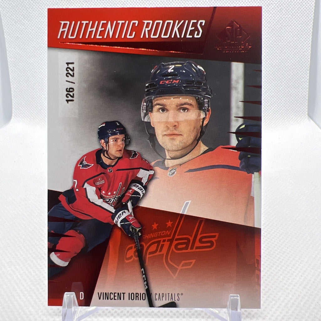 Vincent Iorio 2023-24 SP Game Used Authenic Rookies /221 Washington Capitals