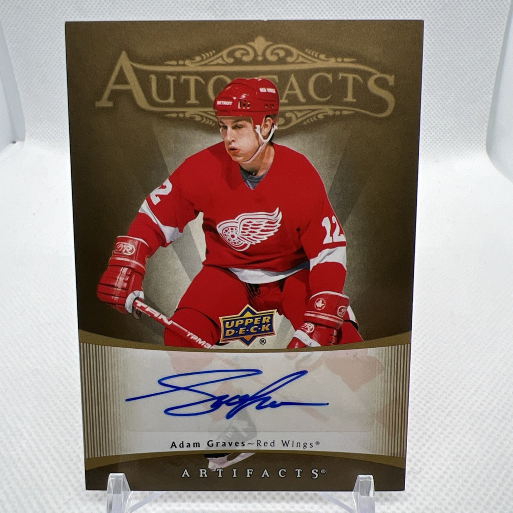 Adam Graves 2023-24 Upper Deck Artifacts Retro Auto-Facts Detroit Red Wings