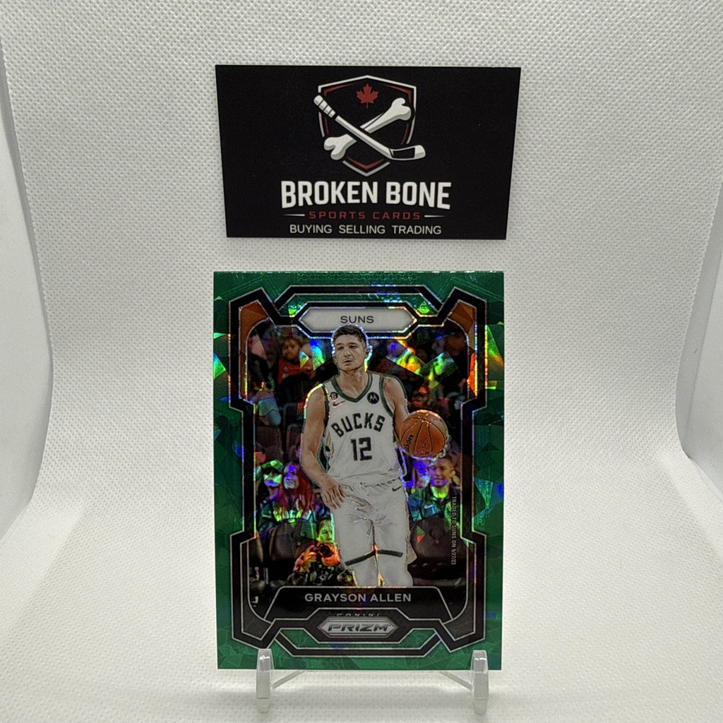 Grayson Allen 2023-24 Panini Prizm Green Cracked Ice SSP #226 Suns