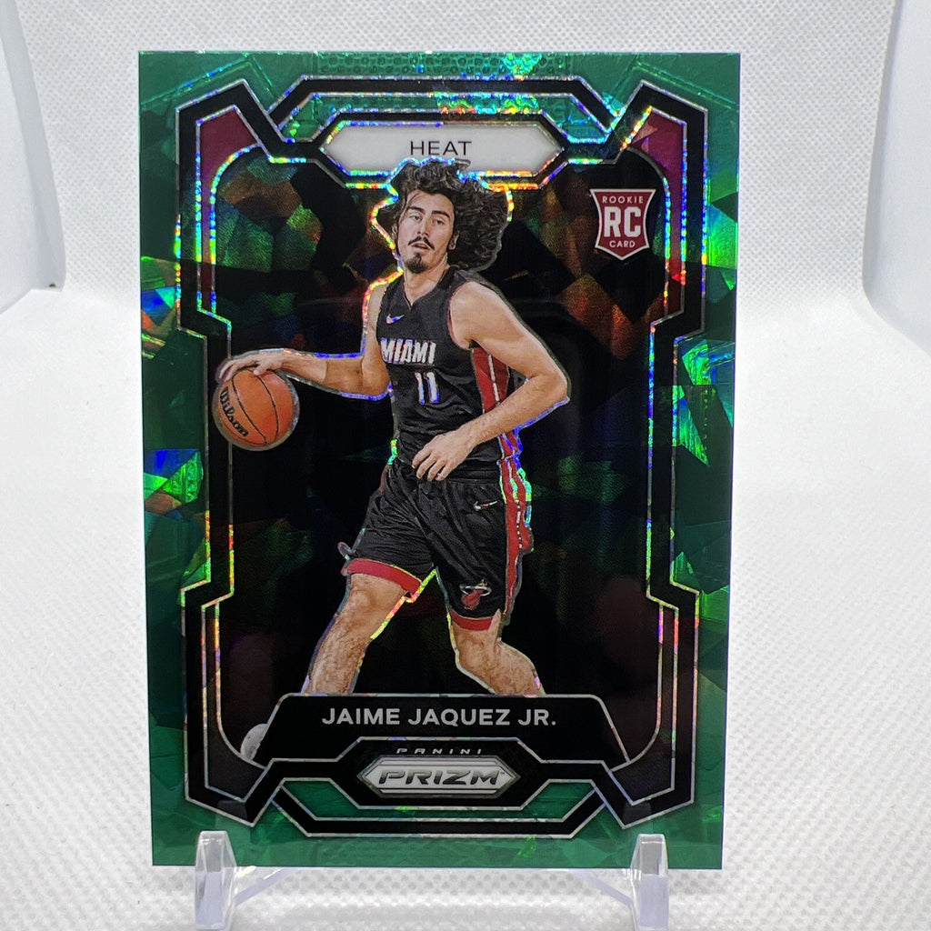 Jaime Jacquez Jr 2023-24 Panini Prizm Green Ice Rookie Parallel Miami Heat