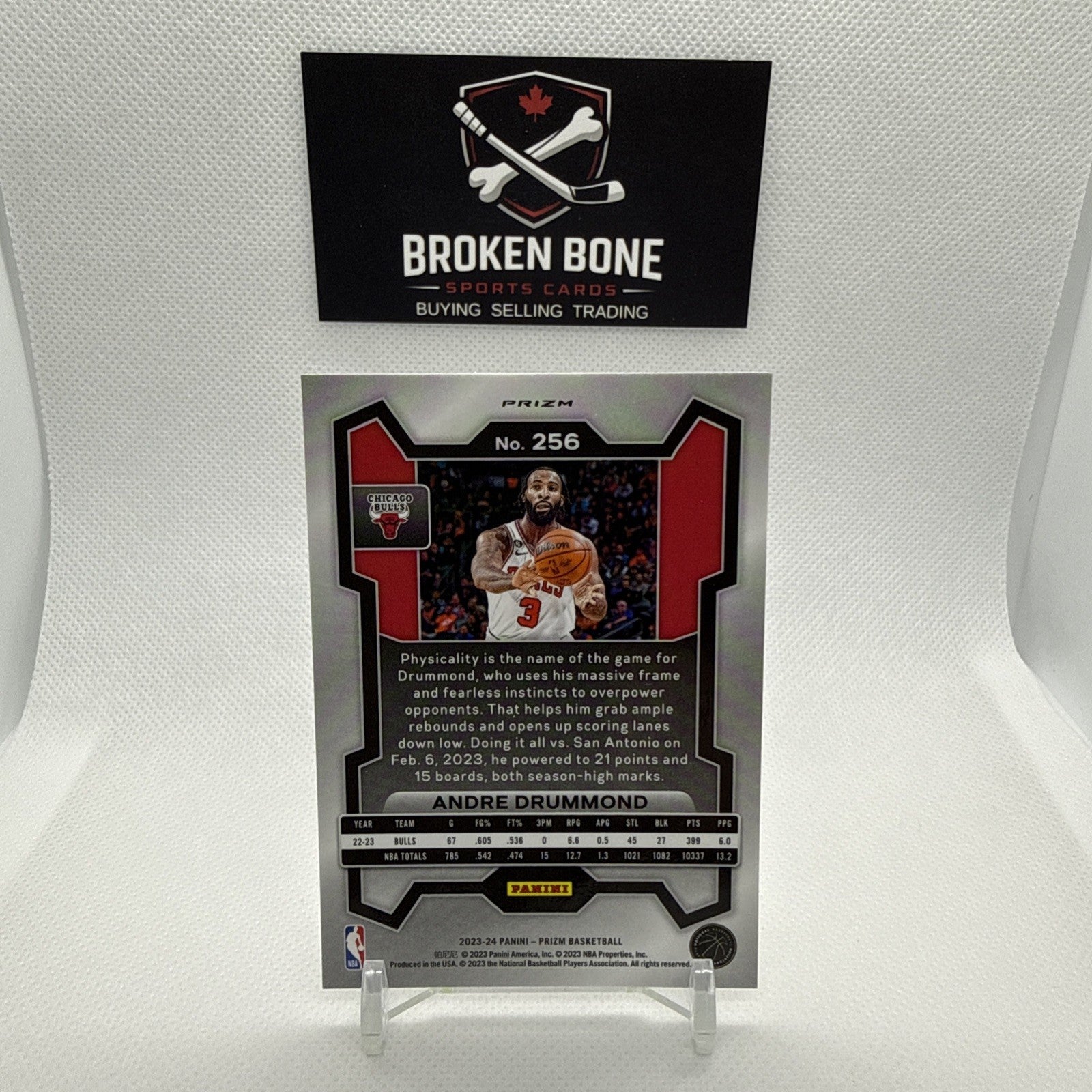 Andre Drummond 2023-24 Panini Prizm Silver Prizm #256 Bulls