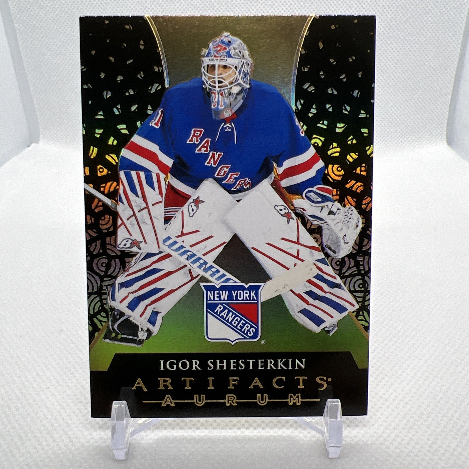 Igor Shesterkin 2023-24 UD Artifacts Aurum Unscratched New York Rangers