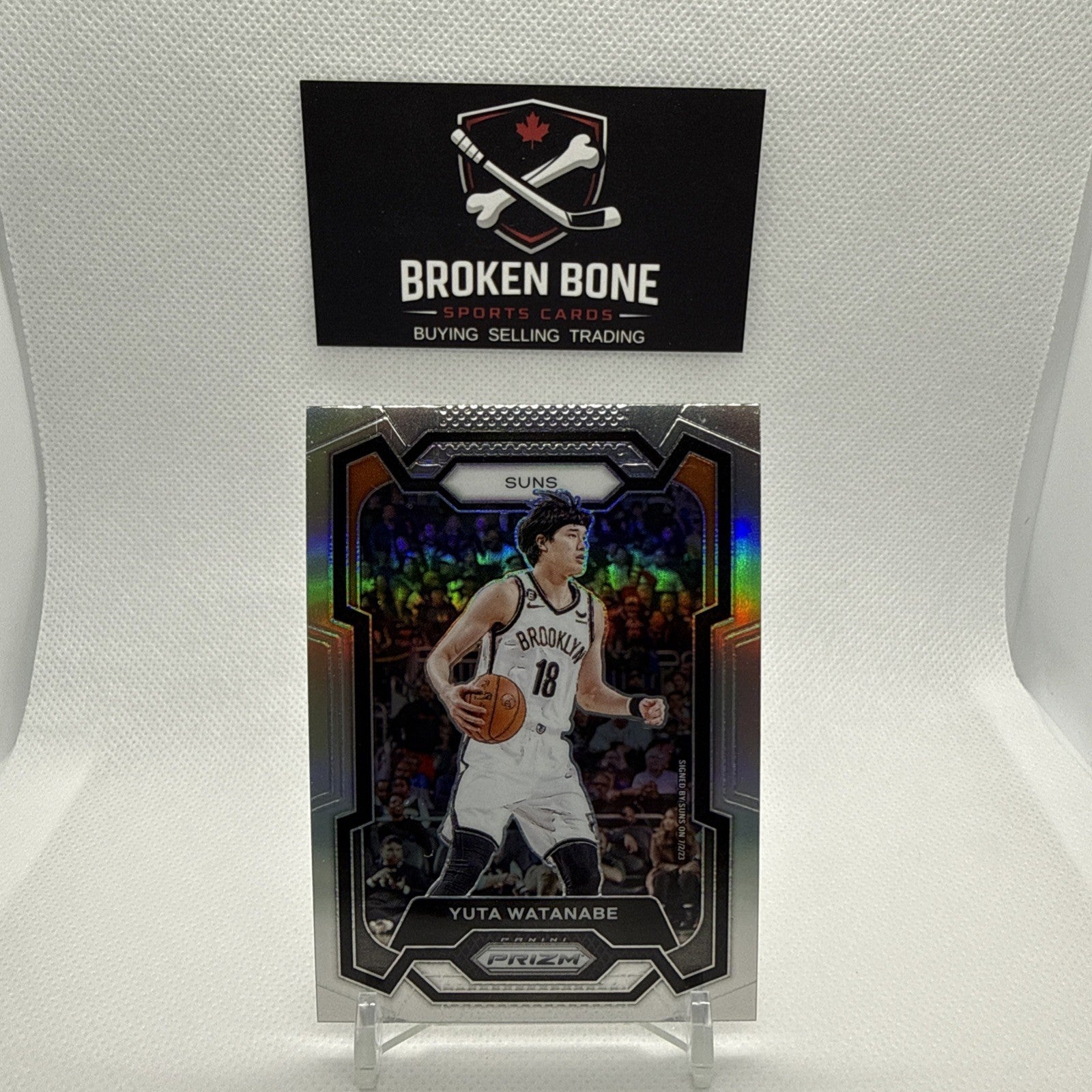 Yuta Watanabe 2023-24 Panini Prizm Silver Prizm #285 Suns