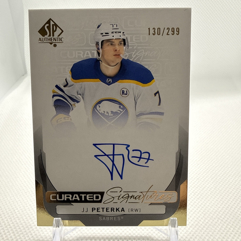 JJ Peterka 2024-25 SP Authentic Curated Signatures /299 Buffalo Sabres