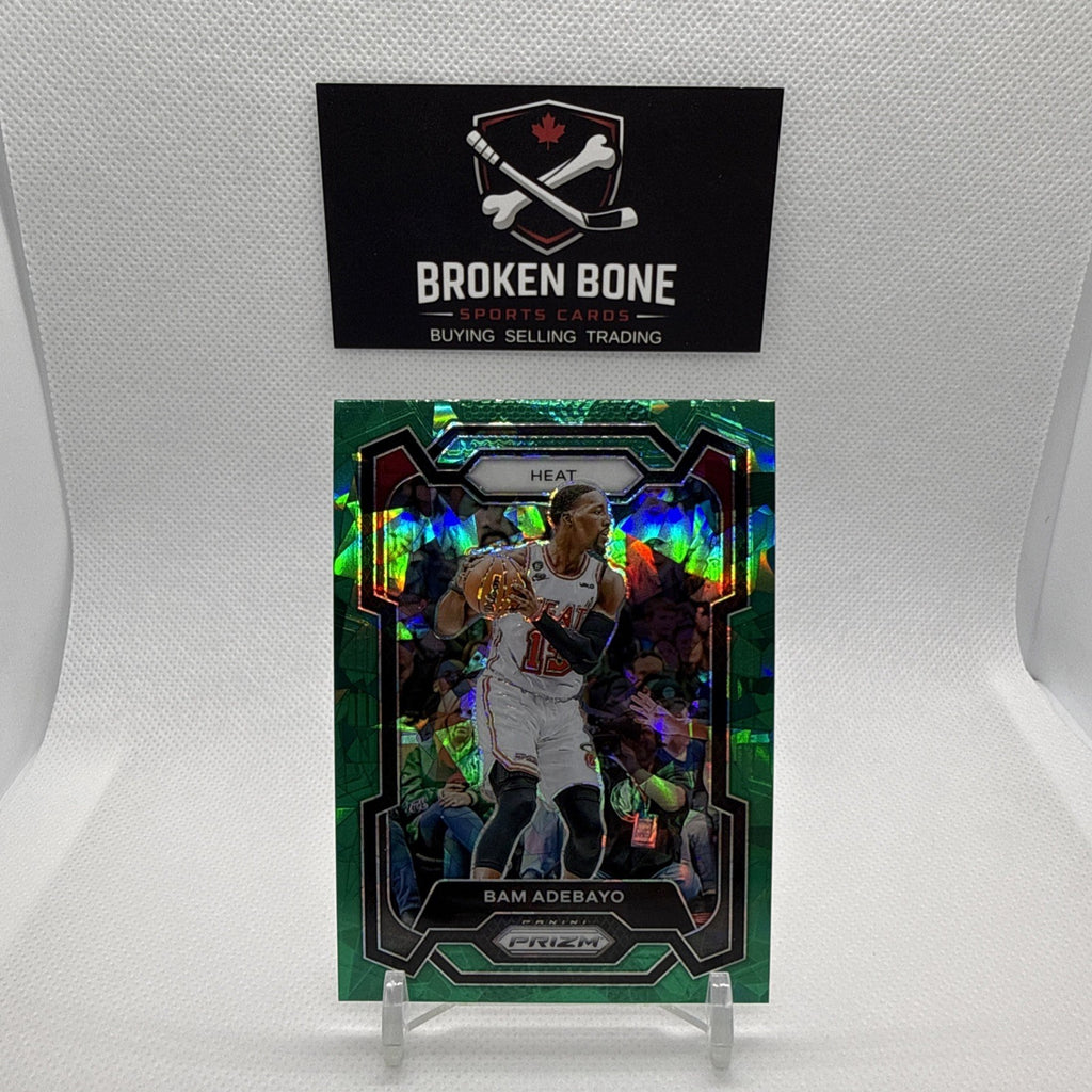 Bam Adebayo 2023-24 Panini Prizm Green Cracked Ice SSP #66 Heat