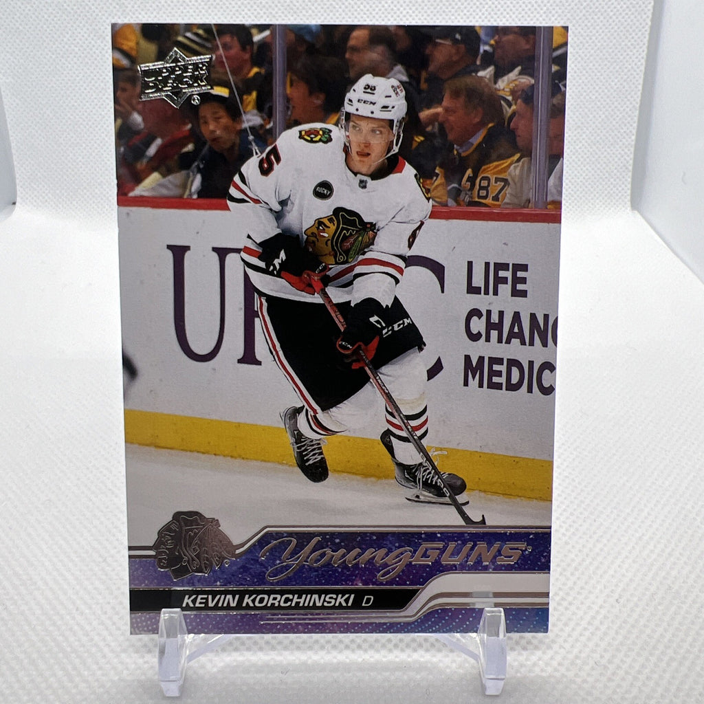 Kevin Korchinski 2023-24 Upper Deck Young Guns Chicago Blackhawks Rookie RC 1