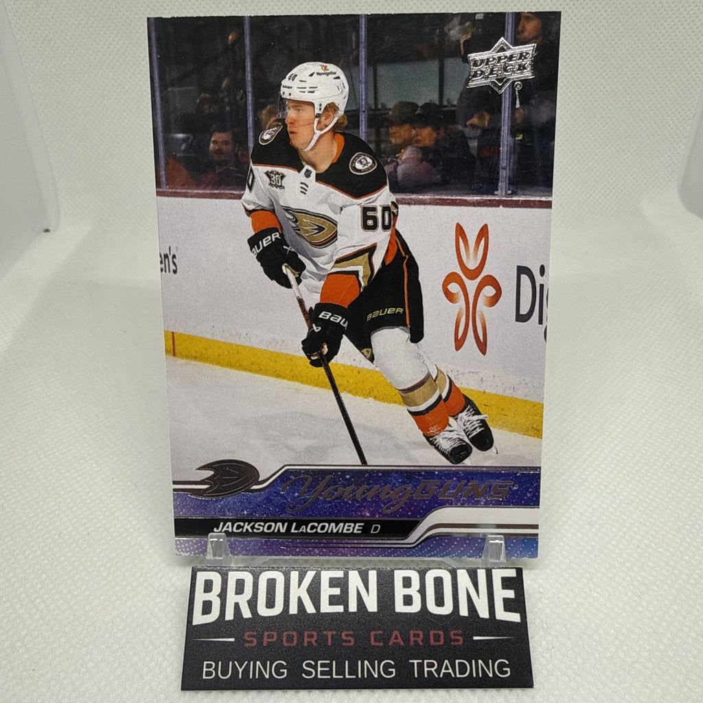 Jackson Lacombe 2023-24 Upper Deck Young Guns Rookie Anaheim Ducks RC